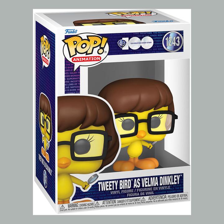 Actual product image Funko POP Looney Tunes Tweety Bird as Velma Dinkley