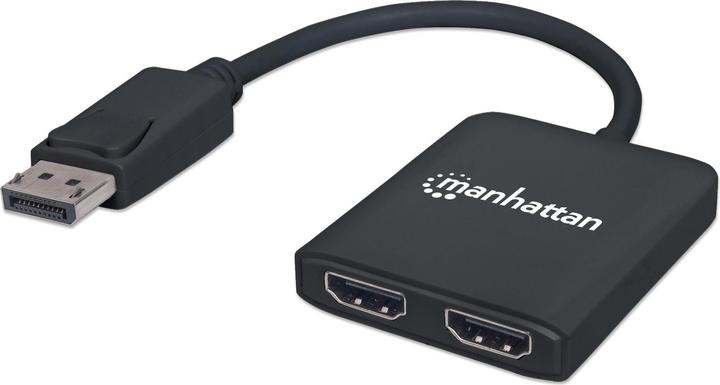 Manhattan DisplayPort to 2-port HDMI splitter hub with MST