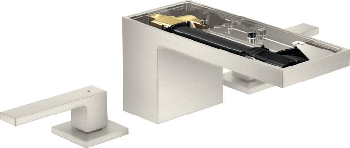 Actual product image Axor MyEdition 3-hole basin mixer 70 with push-open pop-up waste, without plate