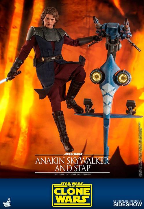 Immagine prodotto Hot Toys Star Wars - The Clone Wars "Anakin Skywalker & STAP" Figura in scala 1/6