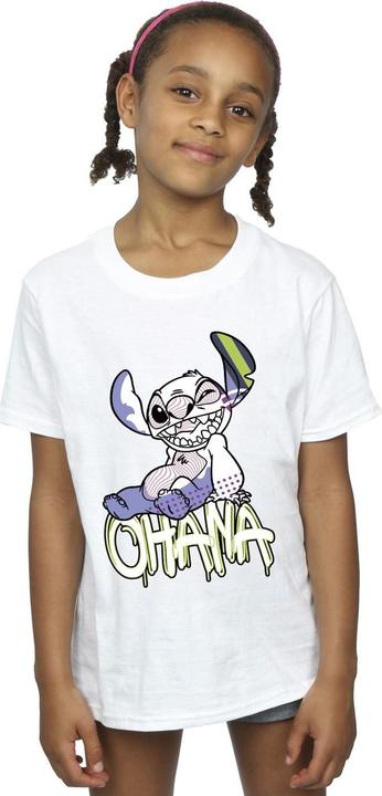 Image du produit Disney - T-shirt LILO AND STITCH OHANA GRAFFITI - Fille (140, 146)