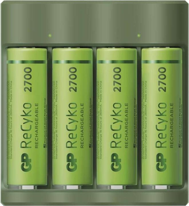 Produktbild GP Batteries Standard Series B52427U battery charger Household battery DC (5 Stk., AA, AAA, 2700 mAh, Ladegerät inkl. Akku)