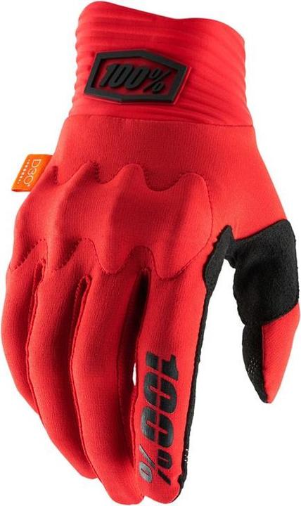Produktbild 100% 100 Percent Herren Cognito Glove Red/Black Md Handschuh für besondere Anlässe, Rojo Y Negro, Me (M)