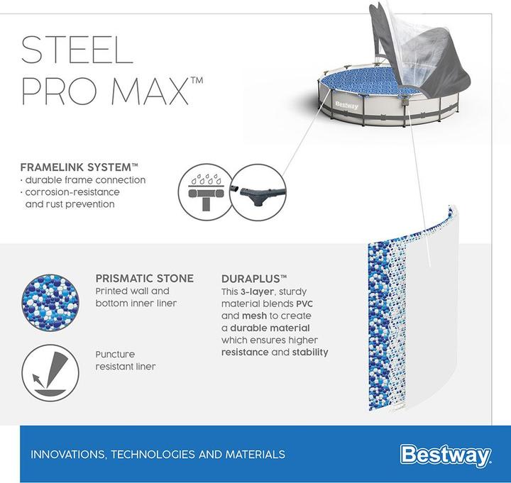 Image du produit Bestway Steel Pro Max Pool Set (Ø 366 x 100 cm)