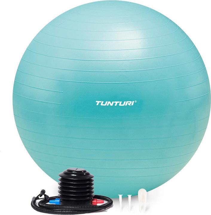 Tunturi Gym Ball - Fitnessball reissfest ABS 75 cm Türkis (75 cm)