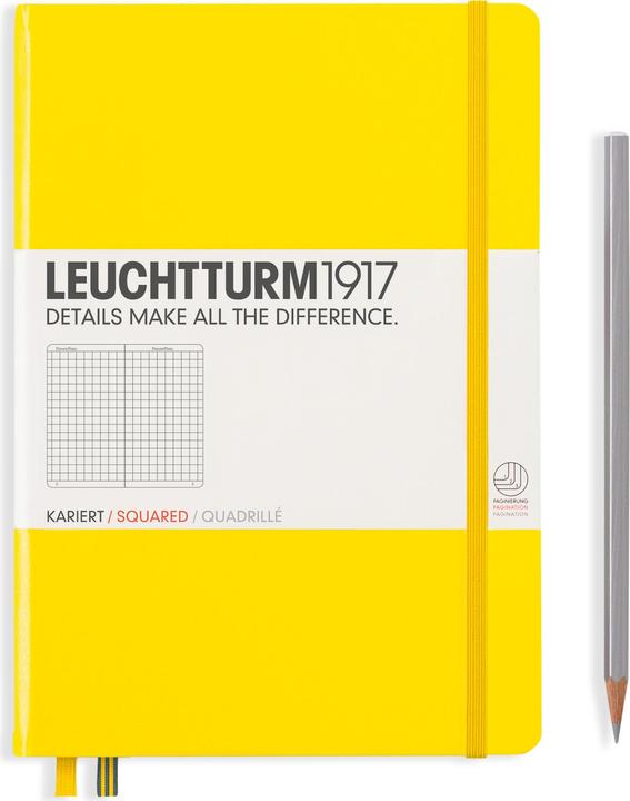 Produktbild Leuchtturm1917 Notizbuch (A5, Kariert, Harter Einband)