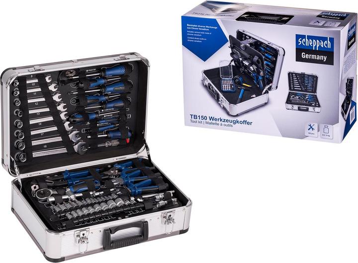 Actual product image Scheppach Hand tool set TB150 in metal case 101 pcs. (101 pieces)