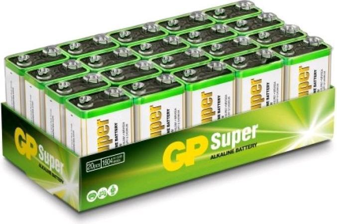 Productafbeelding GP Batteries 1604A-S20/ 6LF22 batterij - 20 Pack (20 Pcs., 9V Block)