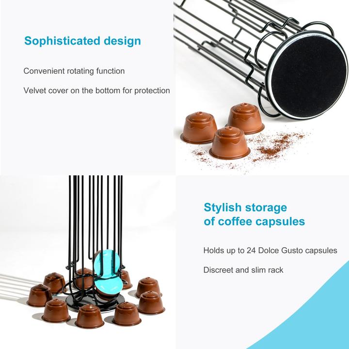 Immagine prodotto Intirilife Kaffee Kapselhalter kompatibel mit Dolce Gusto Kapseln (24 Stück)