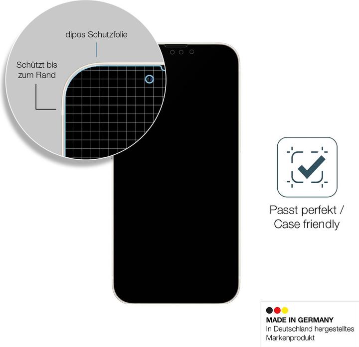 Produktbild Dipos Displayschutz Anti-Shock (2 Stück, Apple iPhone 13)
