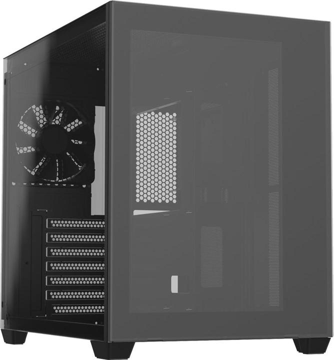 Produktbild Fortron FSP/ CMT380A/Midi Tower/Transpar./??ern?? (ATX, mATX, Mini-ITX)