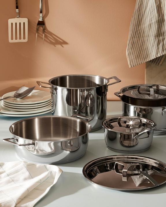 Immagine prodotto Alessi Pentole e padelle (24 cm, Set di pentole e padelle da cucina, Acciaio inossidabile)