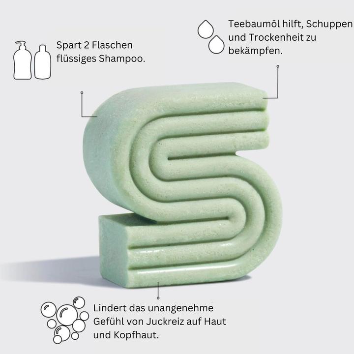 Produktbild Kitsch Shampoo Teebaum und Mint (Festes Shampoo)
