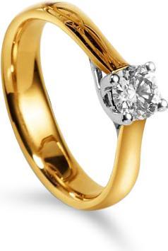 Produktbild Muau Solitaire Damenring (54, 750/18 K Gold)