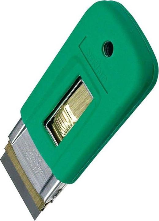 Actual product image Unger Ergo-Tec glass scraper Dimensions: 50 x 20 x 95 mm (W x H x L) Width of blade: 4 cm (1 pcs.)