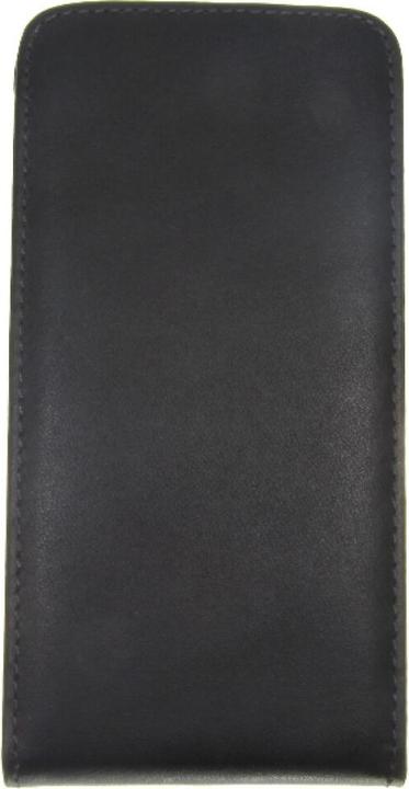 Produktbild OEM Slim Leather Flip Case Galaxy Alpha G850 - Black (Samsung Galaxy Alpha)