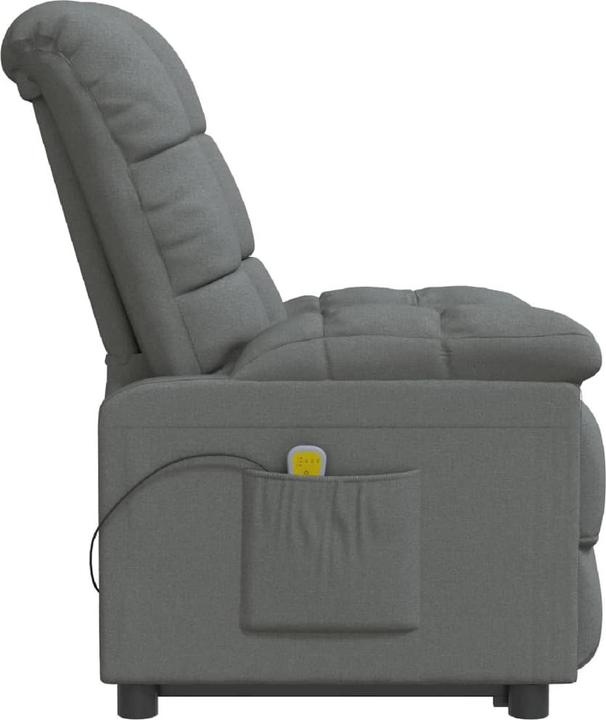 Produktbild VidaXL Massagesessel Fernsehsessel Relaxsessel Liegesessel Dunkelgrau Stoff