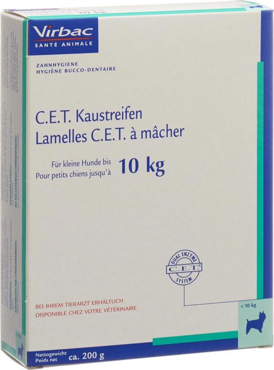 Image du produit Virbac CET Hygiène dentaire bandes à mâcher chiens -10 kg (1 pcs, 200 g)