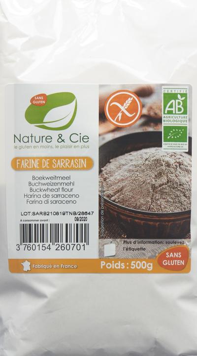 Actual product image Nature et Cie Buckwheat flour gluten free (500 g)