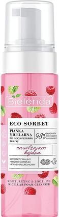 Bielenda Eco Sorbet Moisturizing And Soothing Micellar Foam For Facial Cleansing Raspberry 150Ml (150 ml)