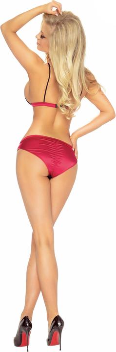 Produktbild Provocative Soft-BH Set in schwarz/rot (L)