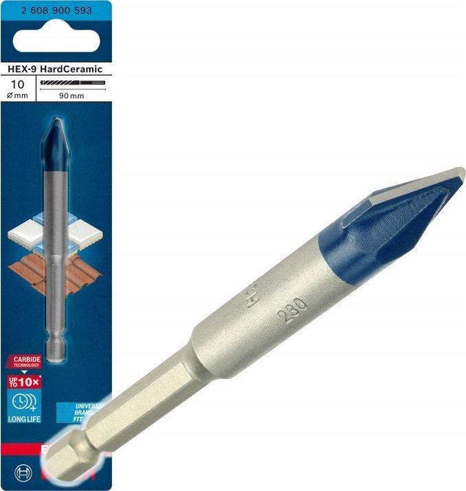 Produktbild Bosch Professional Zubehör EXPERT HEX-9 HardCeramic Bohrer, 10 x 90 mm (10 Millimeter)