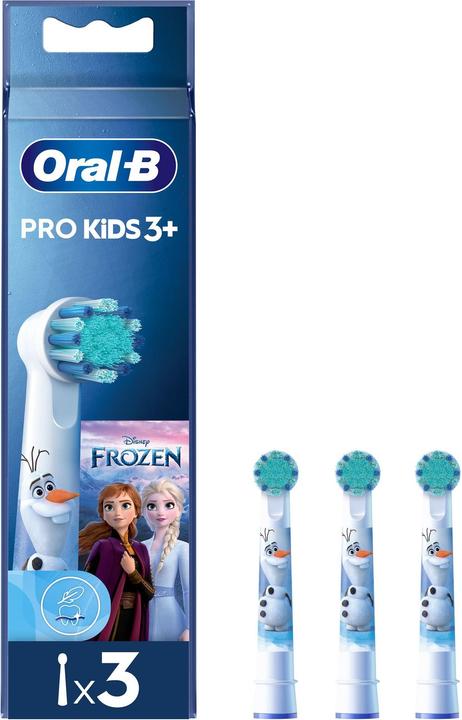 Braun Oral-B Testine Di Ricambio Pro Kids Con Disney Frozen, 3 Testine (3 x)