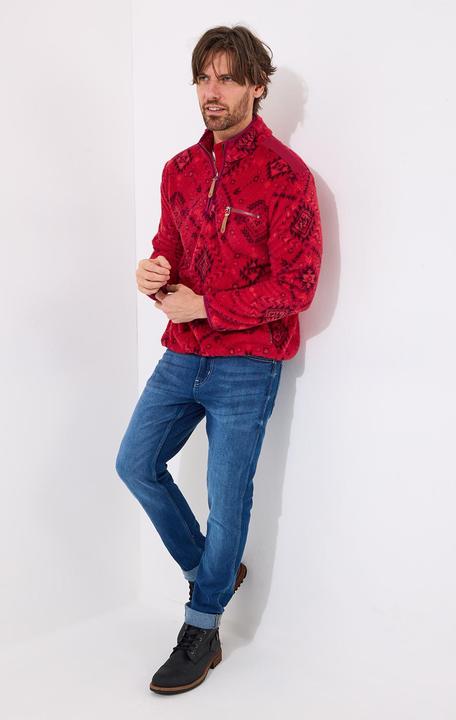 Actual product image Joe Browns Bold Aztec Print 1/4 Zip Fleece (L)