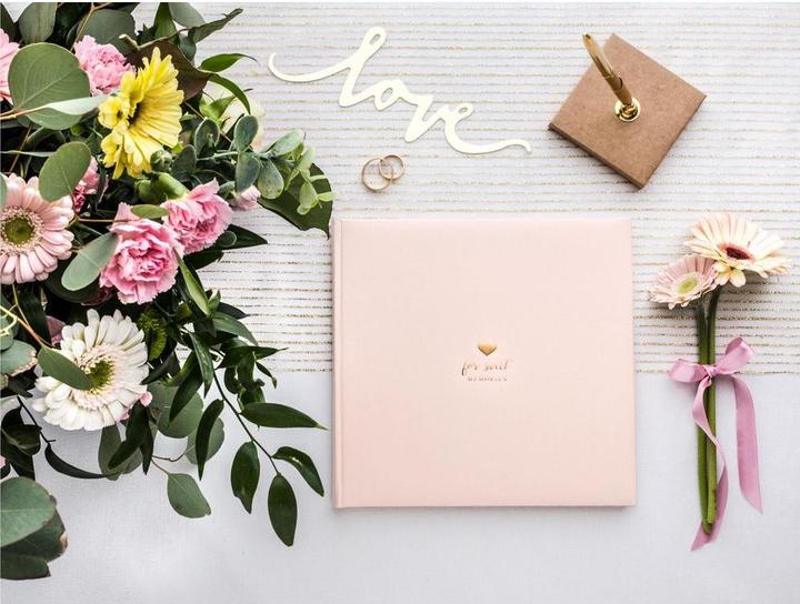 Image du produit Partydeco Livre d'or For sweet memories 20.5 x 20.5 cm, Rose/or (20,5 x 20,5 cm)