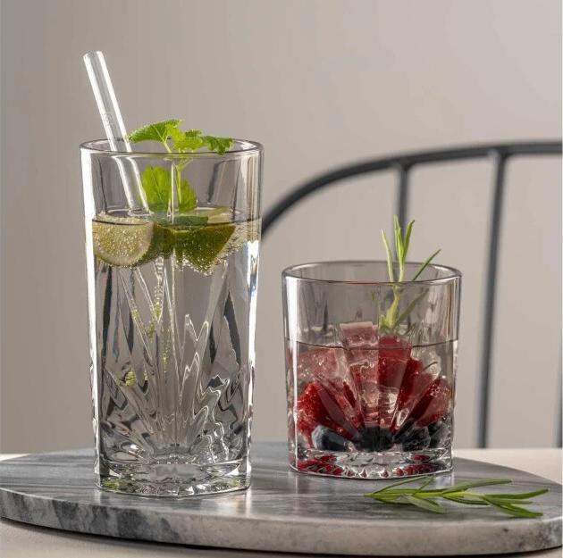 Produktbild Leonardo Whiskyglas Capri 330 ml, 4 Stück, Grau (3.30 dl, 4 x, Whiskygläser)