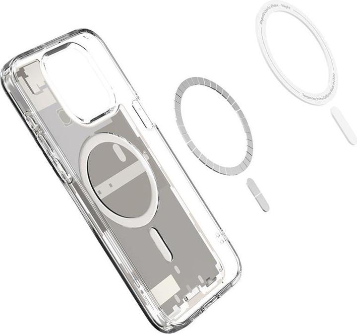 Actual product image Spigen Ultra Hybrid Zero One (MagFit) iPhone 15 Pro Max Case Natural Titanium (Apple iPhone 15 Pro Max)