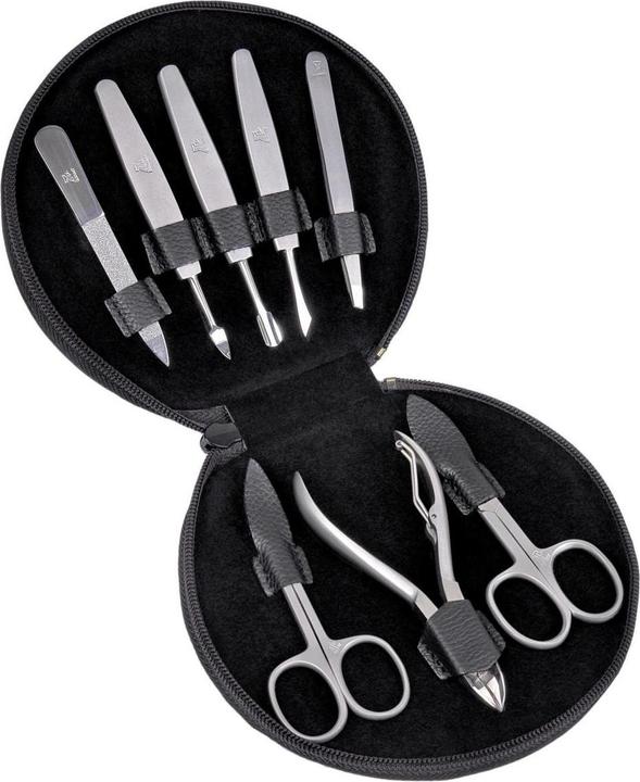 Produktbild Sacher TR500R.1504 - 8-teilig Maniküretui Manikürenset schwarz Leder
