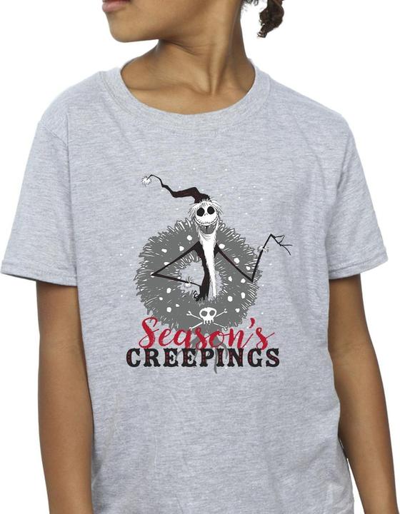 Immagine prodotto Disney The Nightmare Before Christmas Seasons Creepings Wreath Maglietta Ragazze (116)