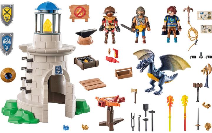Image du produit Playmobil Tour du chevalier avec forgeron et dragon (71483, Playmobil Novelmore)