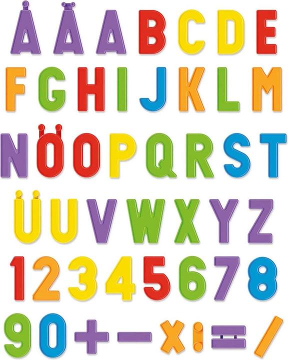 Actual product image Quercetti Magnet Tray Letters and Numbers