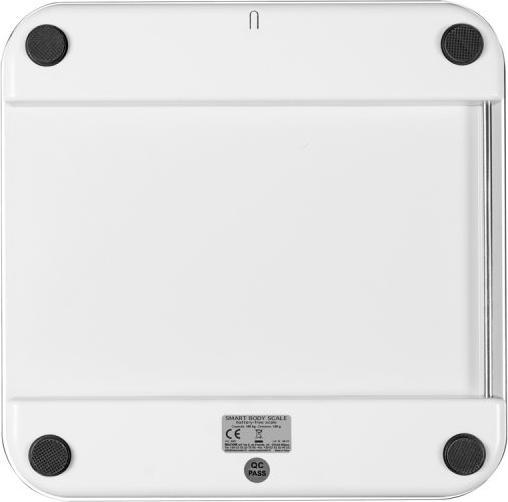Immagine prodotto Macom Smart Body Scale Bilancia pesapersone elettronica con funzionamento senza batterie Quadrato Bi (180 kg)