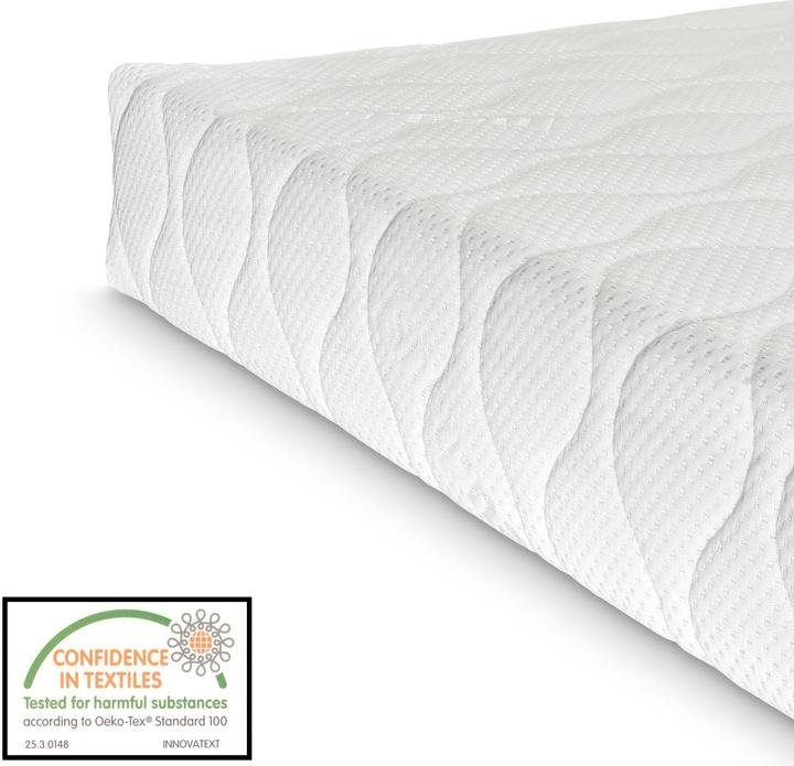 Produktbild En.Casa Kinderbett Brome mit Matratze 90x200 cm Rosa (90 x 200 cm)