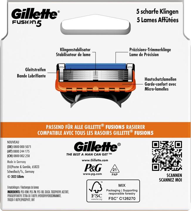 Actual product image Gillette Fusion5 (12 x)