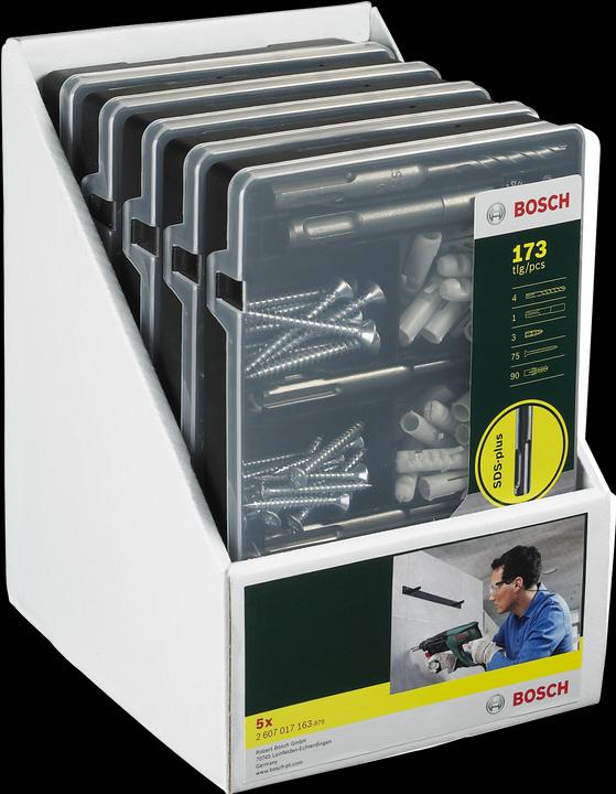 Produktbild Bosch Zubehör Fixier-Set 173-teilig, Bohrer, Dübel, Schrauben, Bits in handlicher Sortierbox. (5, 6, 7, 8 mm)