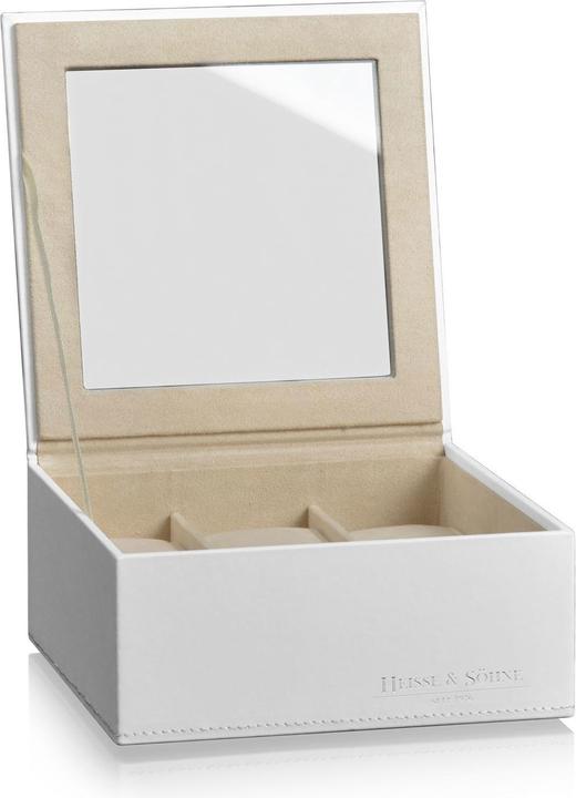 Produktbild Heisse & Söhne Stapelbares Schmuckkästchen Mirage L - Oberteil: Uhrenbox für 6 Uhren - Creme