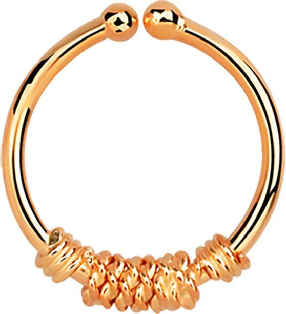 Produktbild Star Piercing Fake Septum mit grosser und kleiner Seilwindung rosegold (925 Sterlingsilber)