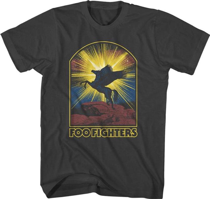 Actual product image Foo Fighters Unisex Adult Pegasus T-Shirt (S)