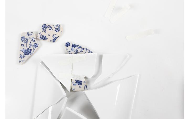 Immagine prodotto Creative - Kreativ Set Kintsugi, Schale, Blau, Gold, Weiss, 1 Pck - ()