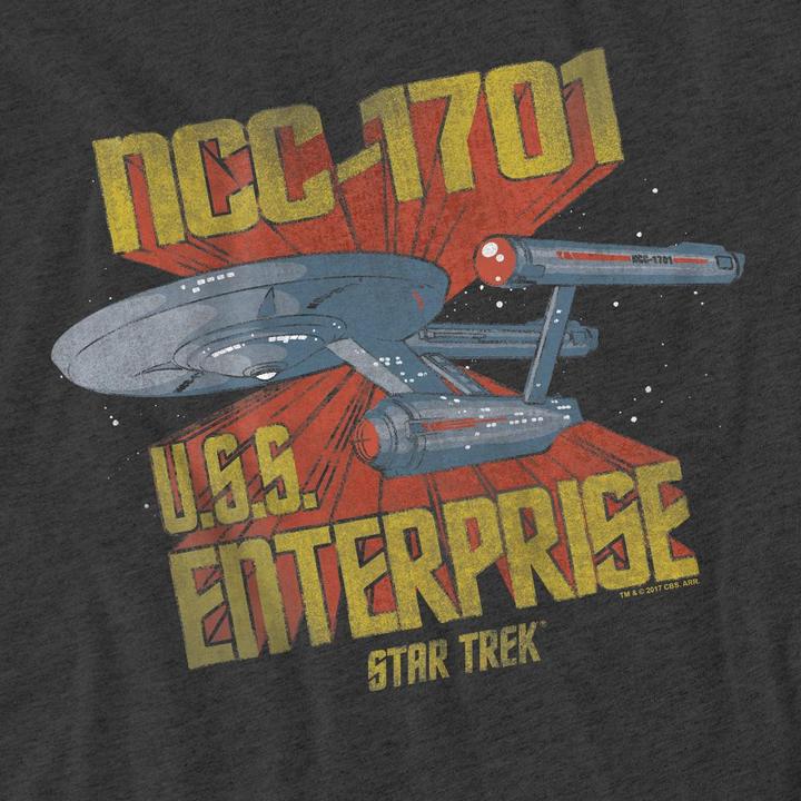 Actual product image Unisex Adult NCC-1701 T-Shirt (L)