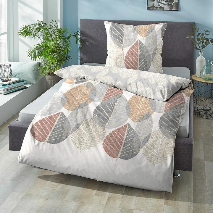 Actual product image Biberna Comfort fine fibre bed linen 4168-555 nature (Bedding set, 135x200 cm (80x80 cm))