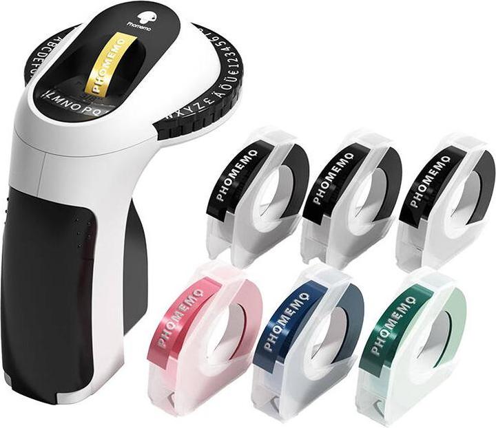 Phomemo E975 portable embossing label printer (black)