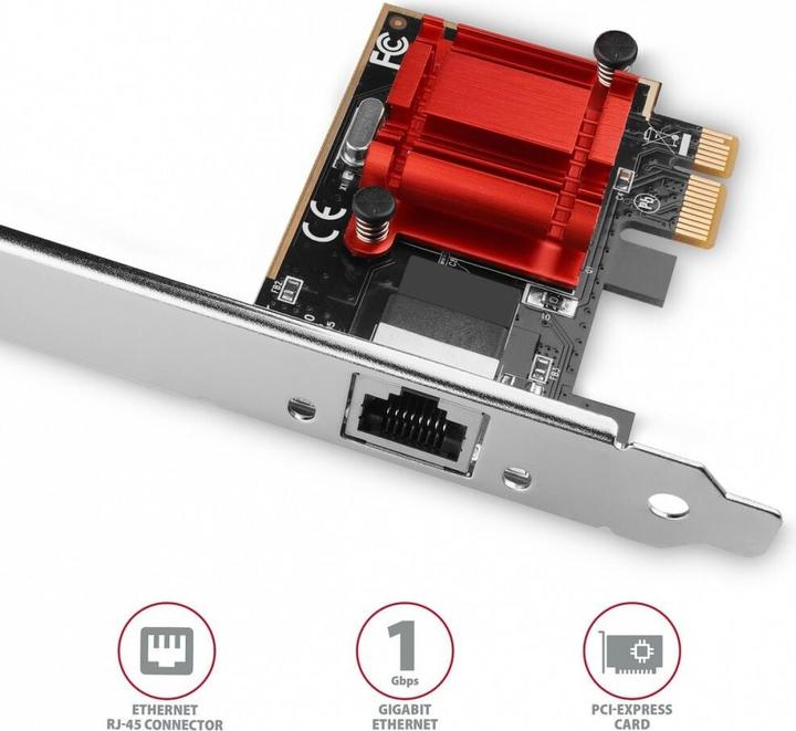 Produktbild Axagon PCEE-GIX network card Internal Ethernet (Mini PCI Express)