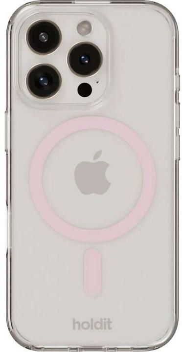 Holdit MagSafe Case iPhone 16 Pro Pink/Transparent (Apple iPhone 16 Pro)
