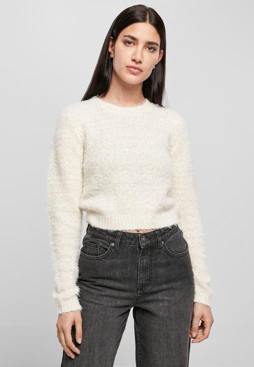 Produktbild Urban Classics Ladies Cropped Feather Sweater (5XL)