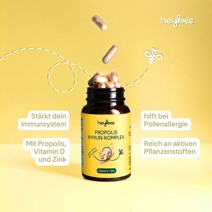 Produktbild Heybee Propolis Immun Komplex (60 Stück, Kapseln, 51 g)